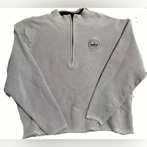 Donald Ross 1/4 Zip Pullover Wynstone Grey  Men's Size Large